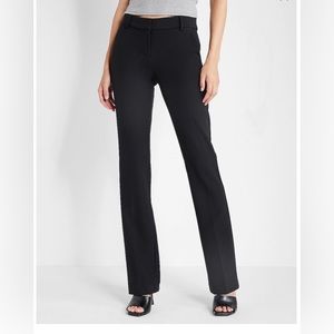 Express editor boot cut pants - black pinstripe